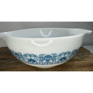 Vtg. Pyrex Horizon turquoise Blue 2 1/2 Nesting 2.5 Mixing Bowl 443 PRISTINE!